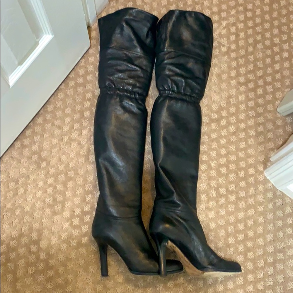 Jimmy Choo 4inch knee high leather boots